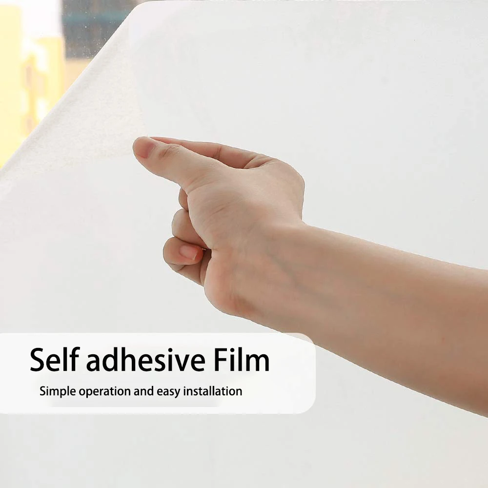 

Vinyl White Mirror Privacy Window Film, Light Blocking Window Stickers,Self adhesive Anti Uv Stained Film for Heat Control