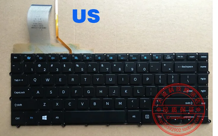 orange Новости клавиатура для SAMSUNG NP900X4B NP900X4C NP900X4D 900X4C 900X4B русская/Американская Раскладка - Цвет: orange