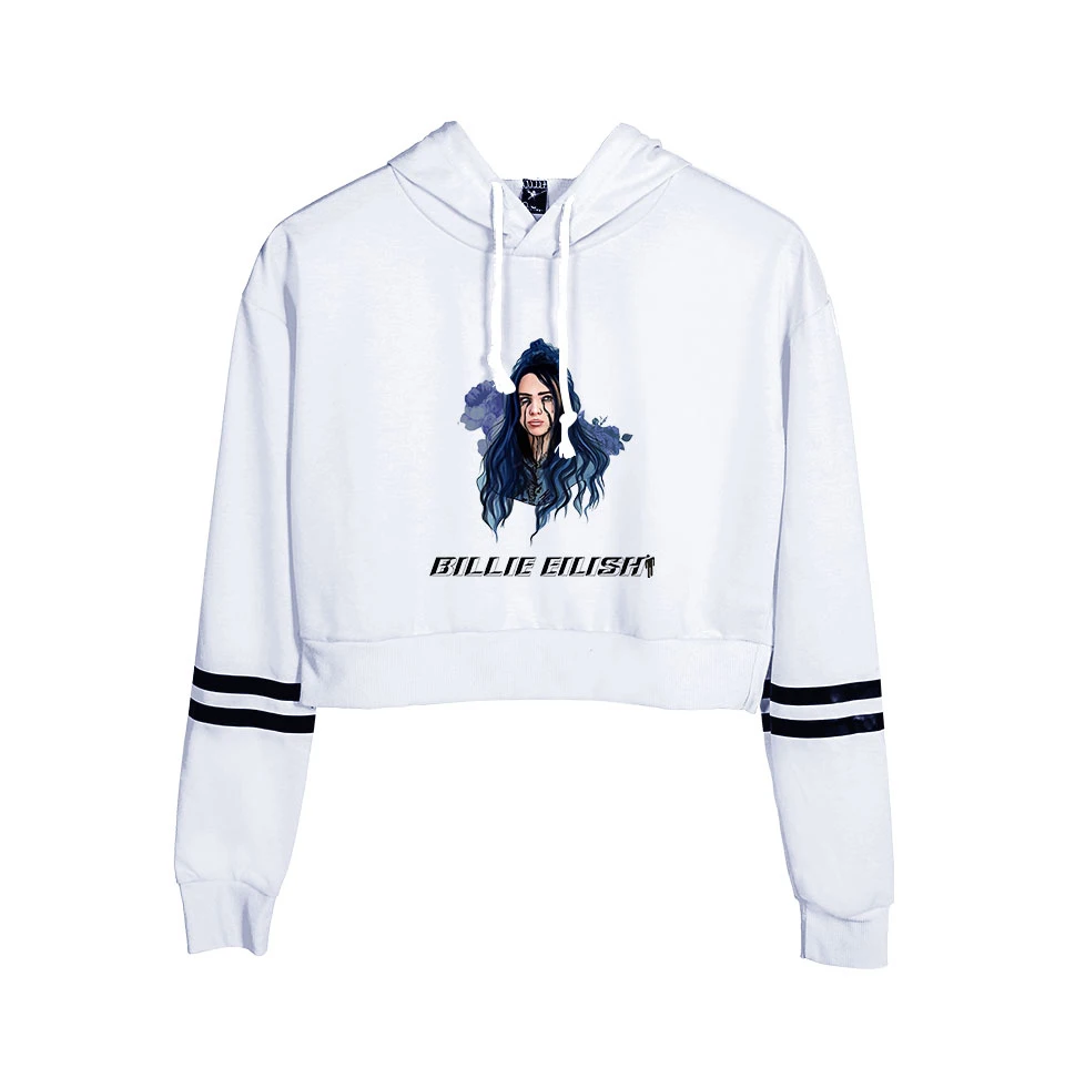 Новинка 2019 толстовка с капюшоном Женская одежда Billie Eilish Harajuku худи принтом