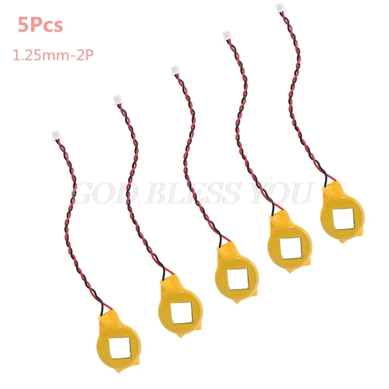 5 шт. CR2032 2032 батарея провод 2 pin Материнская плата для ноутбука BIOS CMOS с проводом