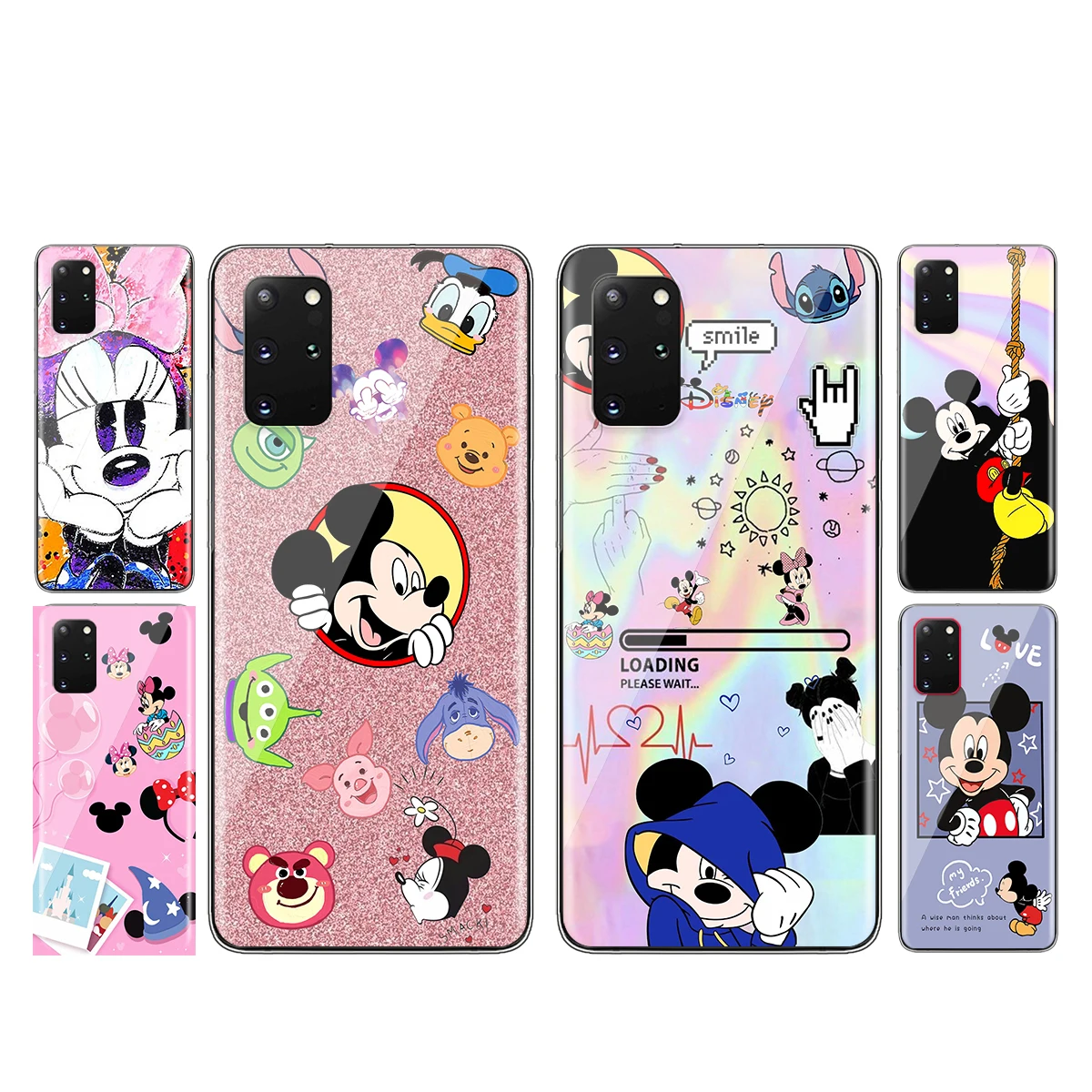 

Disney mickey mouse estilo For Samsung Galaxy S21 S20 FE Ultra Lite S10 5G S10E S9 S8 S7 S6 Edge Plus TPU Transparent Phone Case