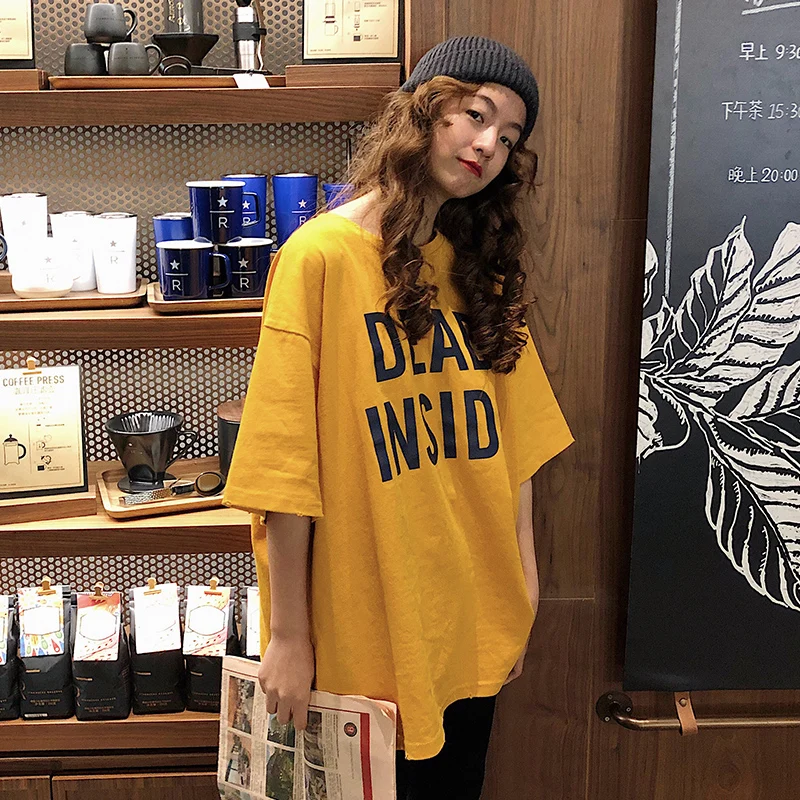 

XZ1471 2021 Новая женская Свободная простая модная свежая летняя футболка