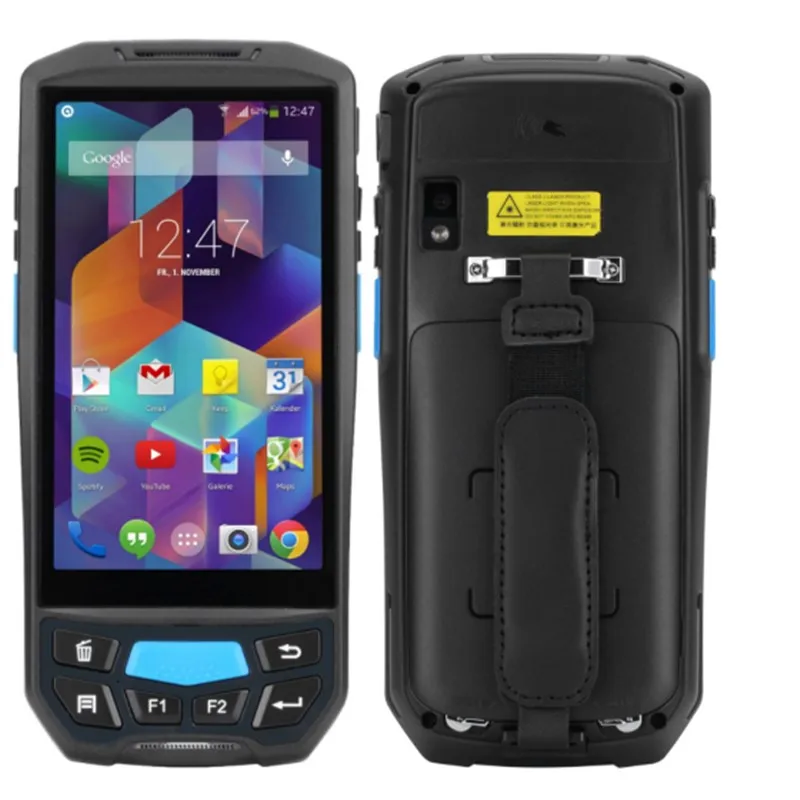 КПК Android сканер штрих кода Wifi 4G портативный терминал 2D qr pda POS с термопринтером nfc uhf