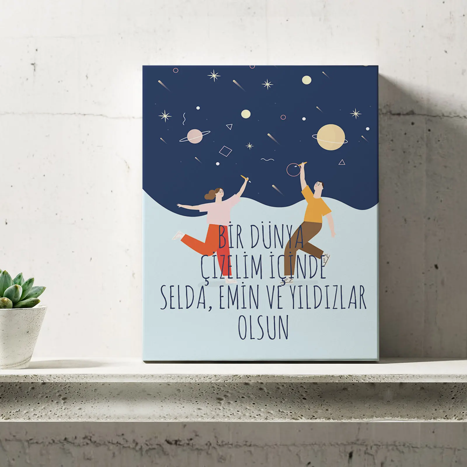 

Personalized Romantic Design Mini Canvas-31