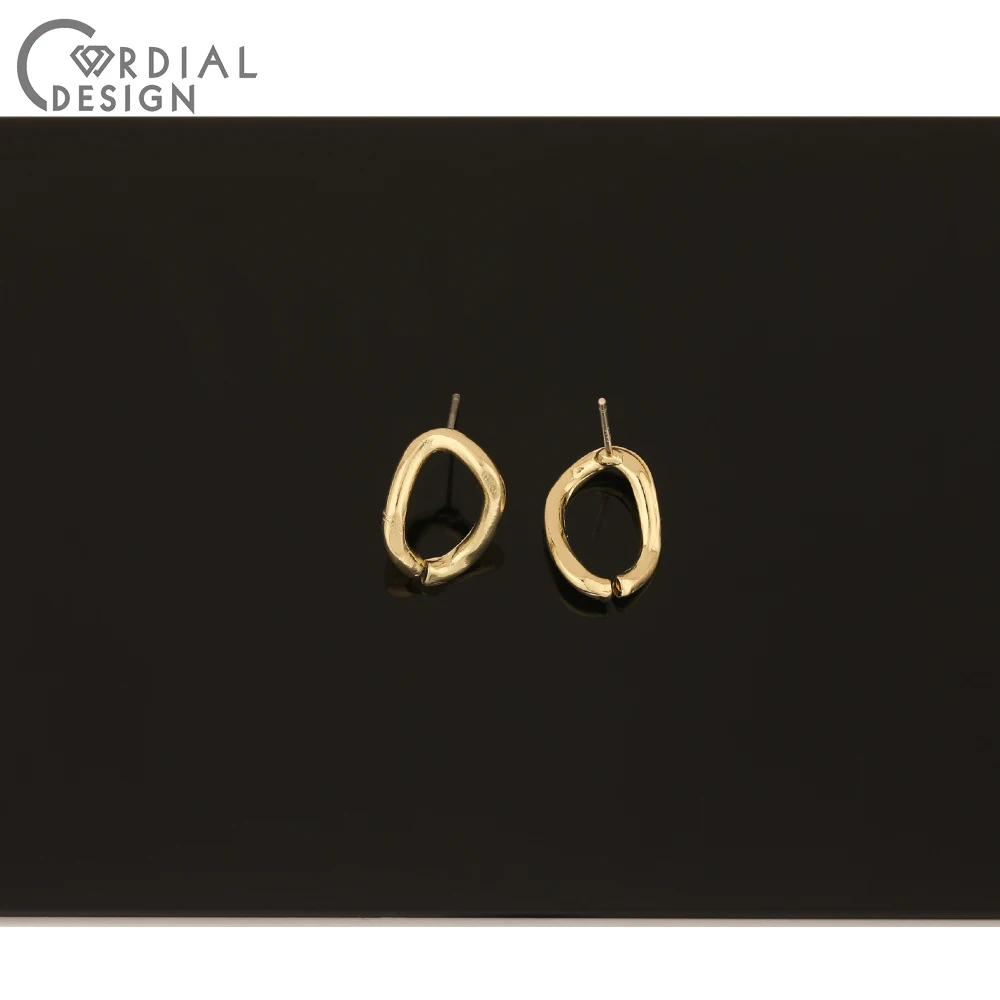 

Cordial Design 100Pcs 11*15MM Jewelry Accessories/Earrings Stud/Loop Shape/Hand Made/DIY Making/Jewelry Findings & Components