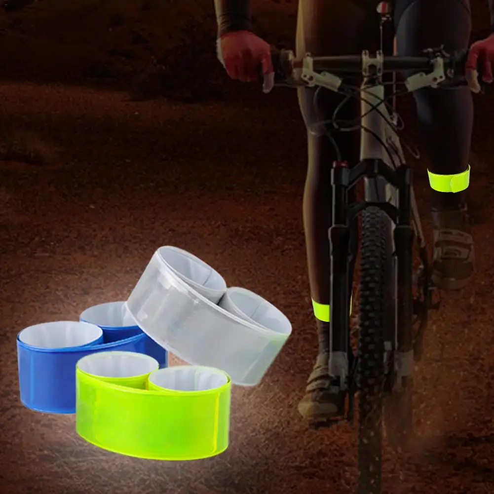 

Bicycle Leg Reflective Tapes Elasticity Cycling Reflective Strips Night Riding Running Warn Belt Bike Reflective Beam Leg Strap