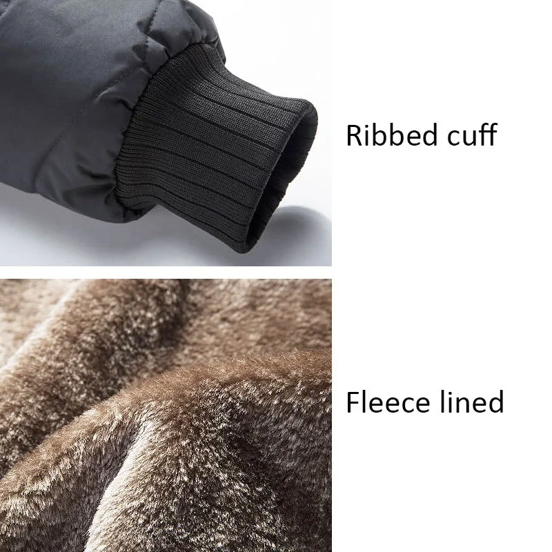 Зимняя мужская хлопковая приталенная толстая пуховая куртка Мужская парка