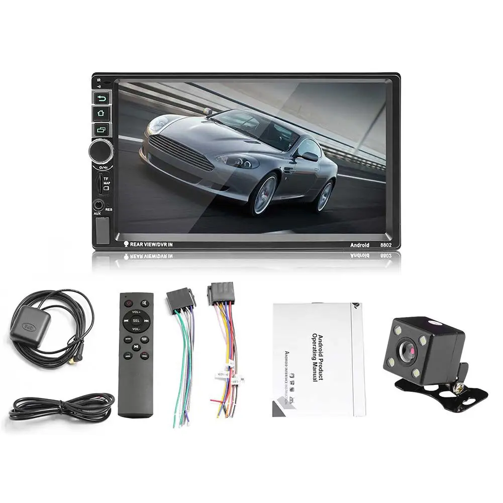 2 Din Android 7 1 Автомобильный мультимедийный плеер авторадио сенсорный экран