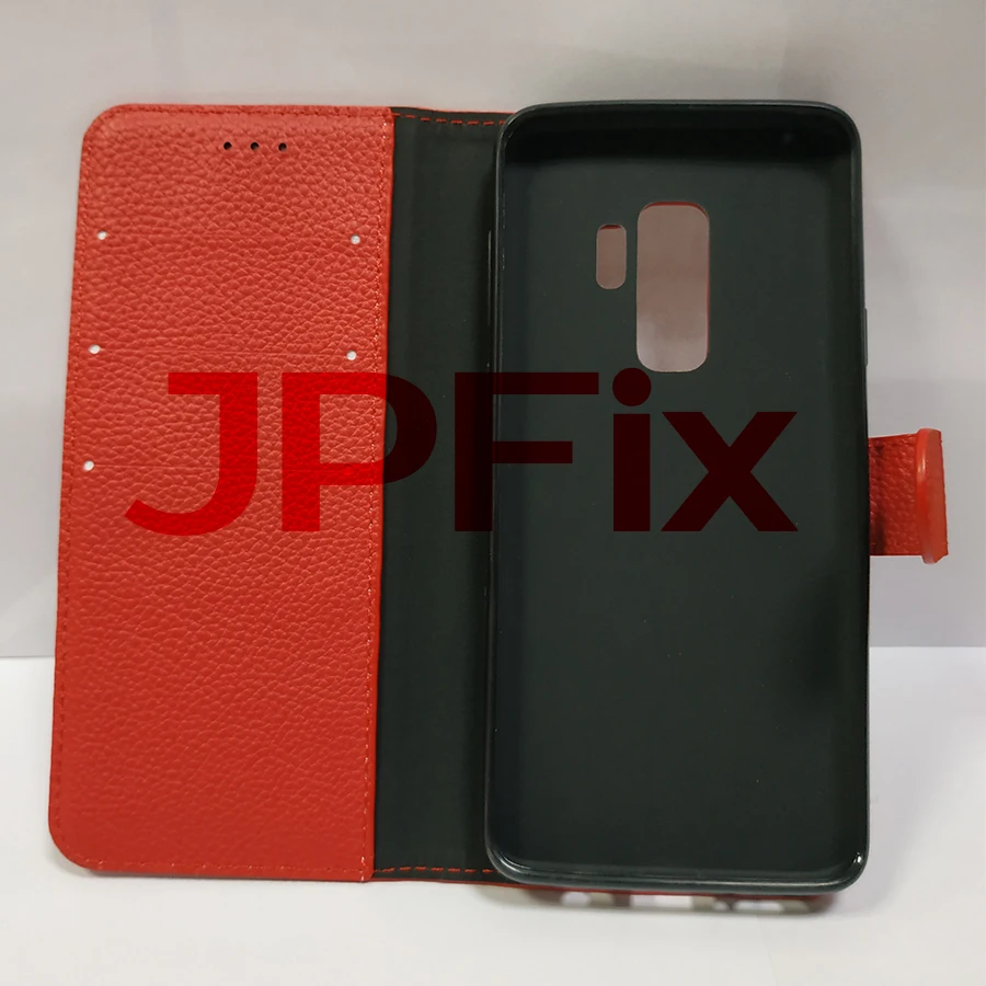 Чехол для телефона samsung S9 Plus кожаный чехол s9 + G965 простой откидной с кармашком карт