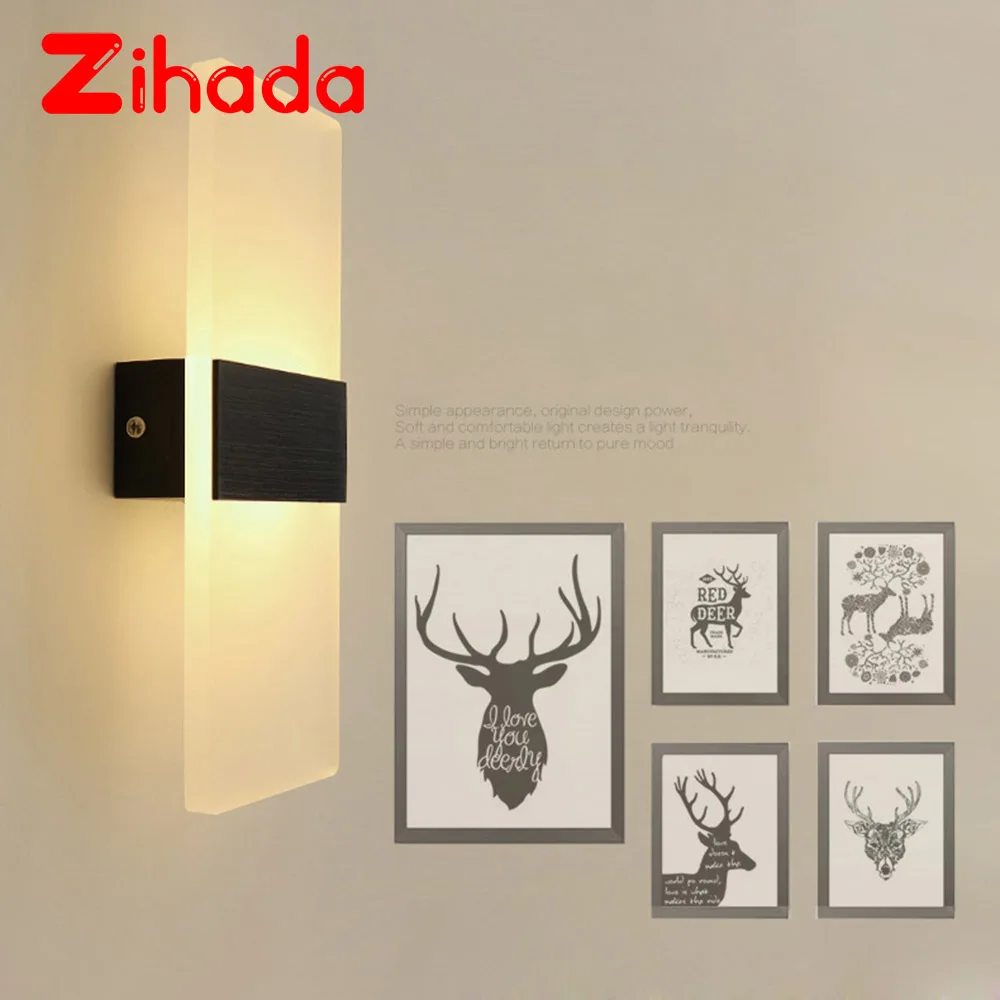 Современный настенный светодиодный светильник комнатные настенные лампы с
