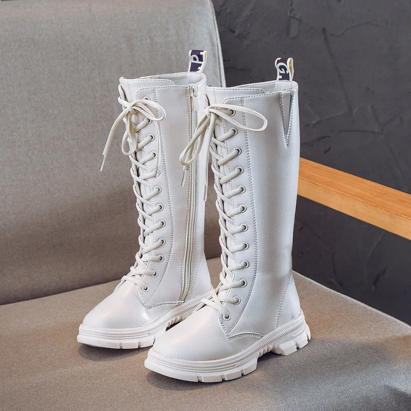 2019 зимние сапоги для девочек высокие из натуральной кожи детские ботинки martin |