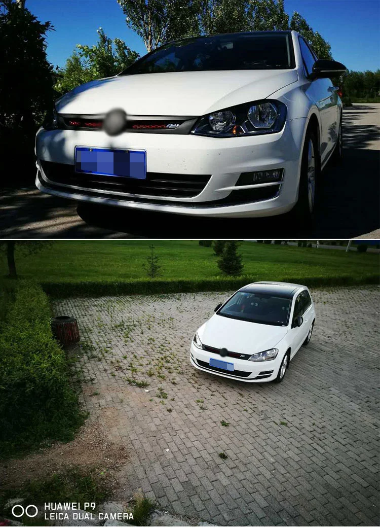 Спортивный стиль Высокое качество Передняя средняя решетка автобиография решетка ABS для Volkswagen Golf7/7,5