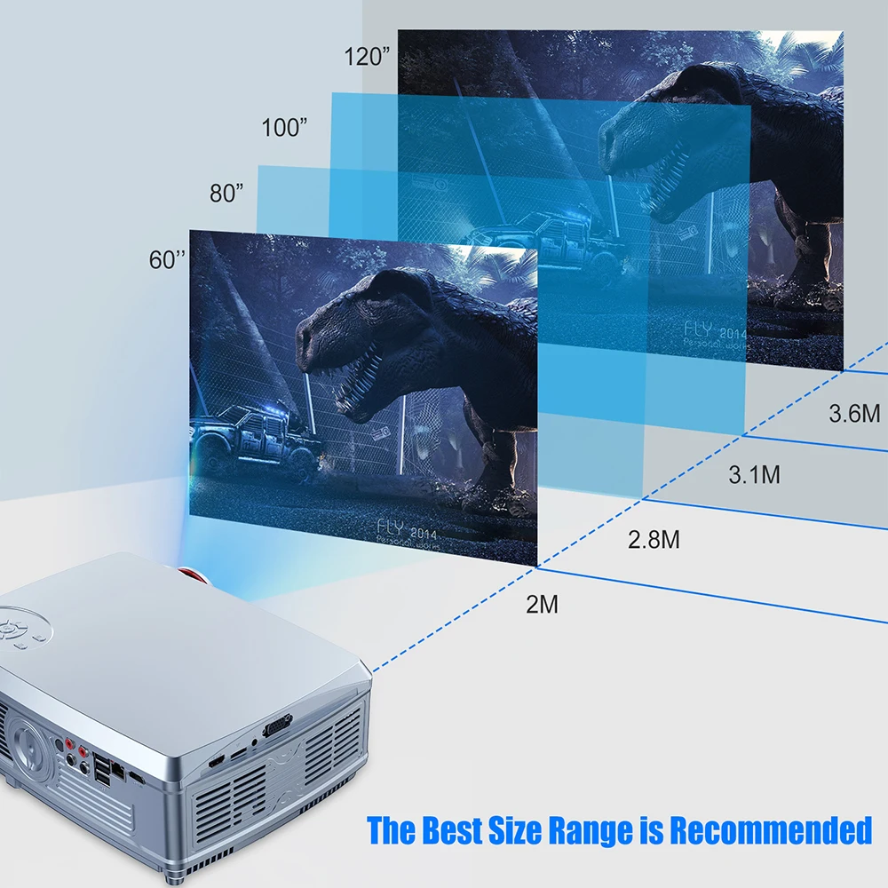 Мощный Full HD проектор SV-358 1920*1080P светодиодный проектор Android 7,1(2G+ 16G) с поддержкой Wi-Fi Bluetooth 4K домашний кинотеатр