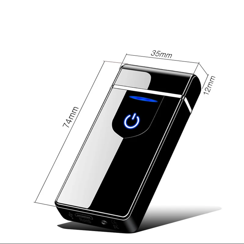 Двухдуговая импульсная электрическая перезаряжаемая Зажигалка USB ветрозащитная известная электрическая зажигалка плазменная электрическая зажигалка