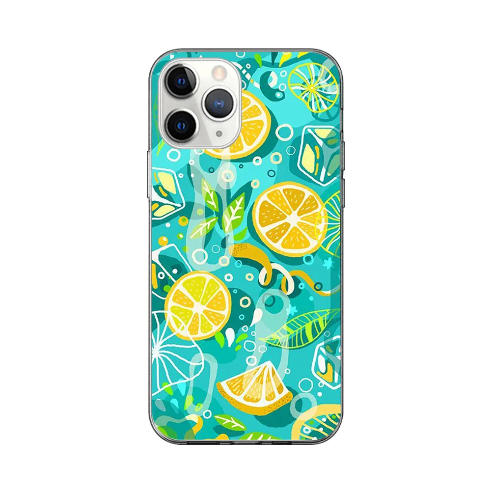 

Lemon Watermelon Case For iPhone 12 11 Pro Max Back for iPhone 12 Pro X XR XS MAX 7 8 6 6S Plus 5S SE 2020 Soft TPU Phone Fundas