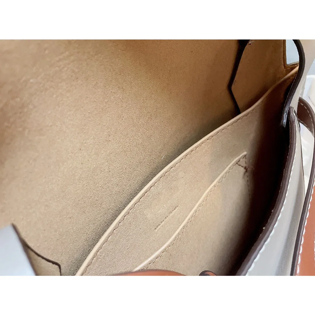 

Fashion luxury saddle bag designer handbag luxury premium messenger bag fashion shoulder bag logo calfskin texture