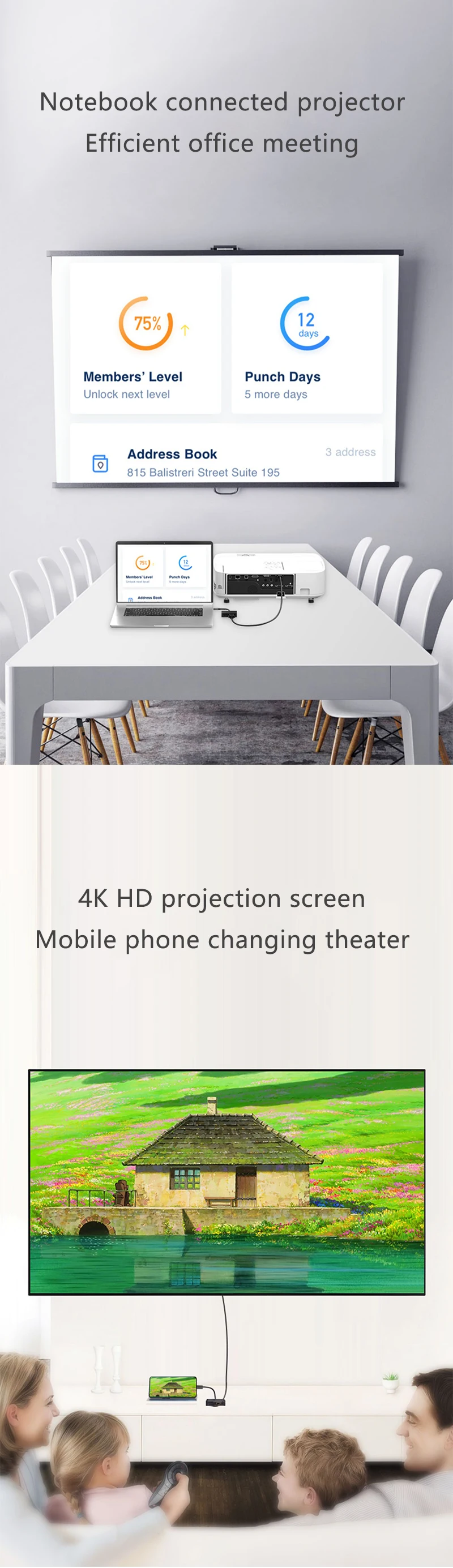 6 в 1 USB C концентратор к USB 3,0 HDMI 4K VGA для MacBook Pro Xiaomi Asus lenovo ноутбук huawei mate 10 20 mate book type C устройства C120