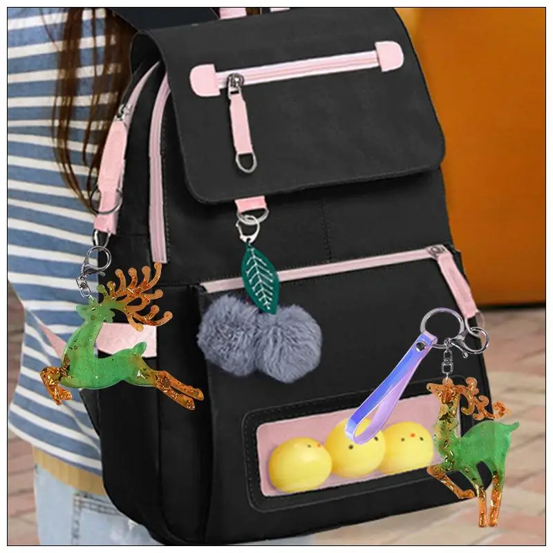 Подвеска в виде лося эпоксидная смола форма для рождественского брелка