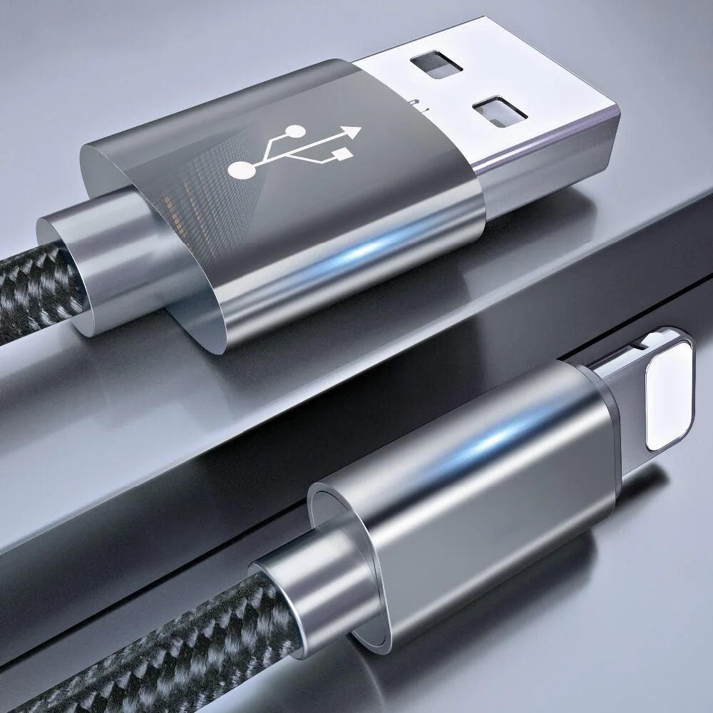 USB кабель для iPhone Xs Max 8 7 6 Plus ROCK нейлоновый кабель передачи данных для быстрой зарядки для освещения кабель для iPhone 5S 5 USB шнур зарядного устройства