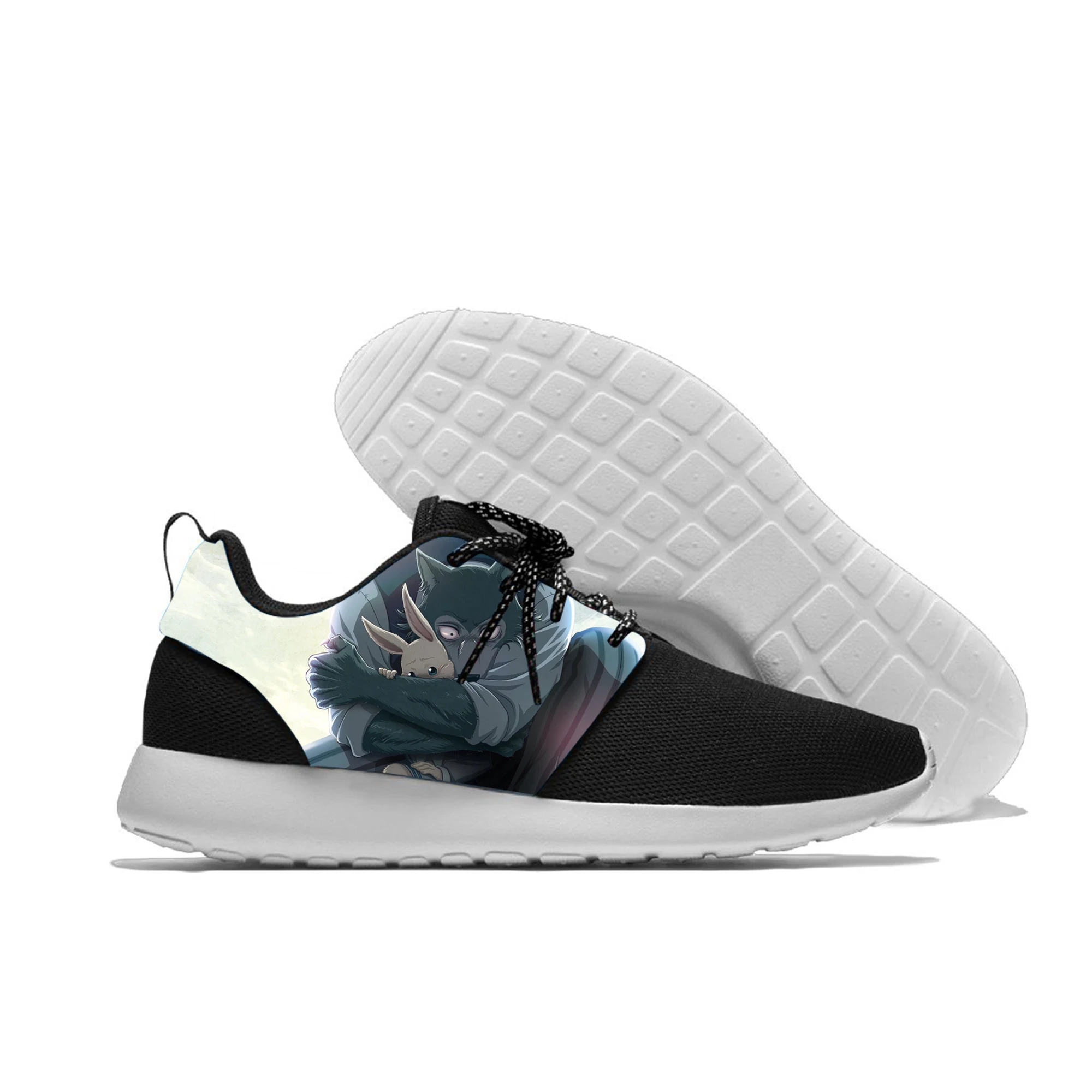 

BEASTARS Custom Men Women Shoes Sneakers School Casual Flats Breath Lace-up Shoes Light Weight Dropshipping Wholesale