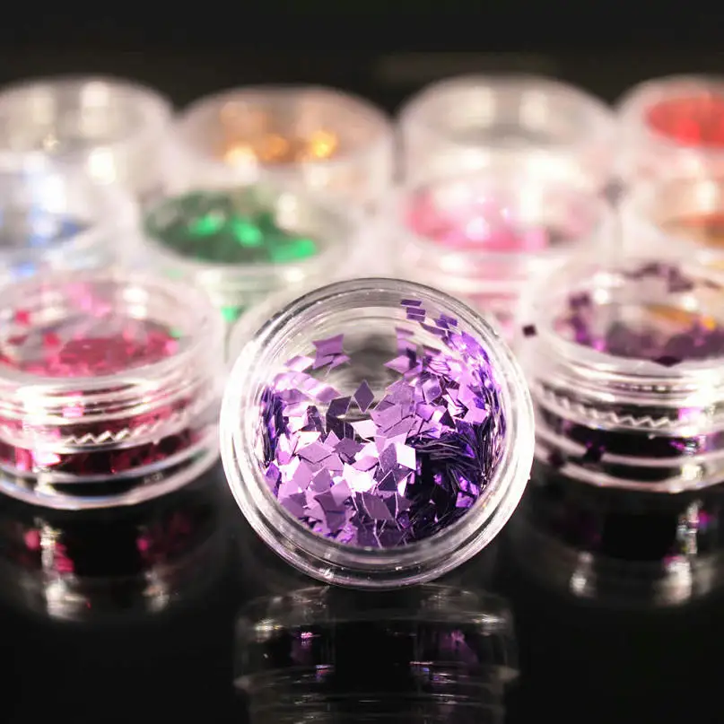 (1 шт./распродажа) блестящие ромбовидные ногти/тело/глаза блестящий порошок