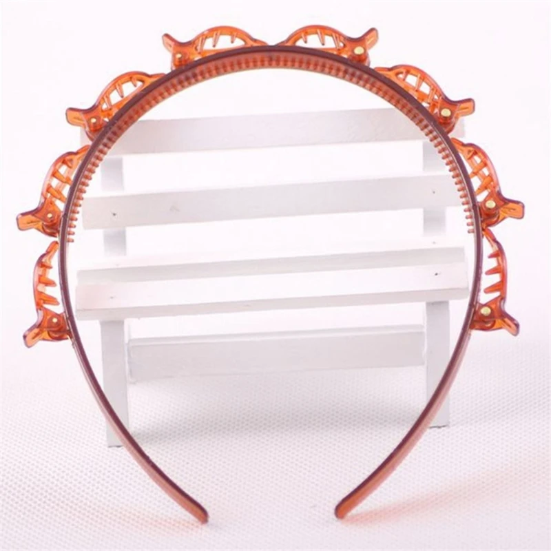 

Double Layer Twist Plait Headband Hair Tools, Double Bangs Hairstyle Hairpin, Mu