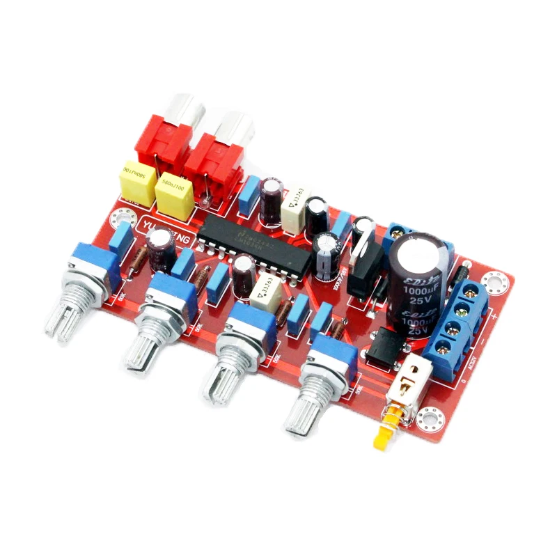 

KYYSLB High Quality LM1036 Tone Board Preamp Board Volume Treble Bass Amplifier Mono Preamp Board