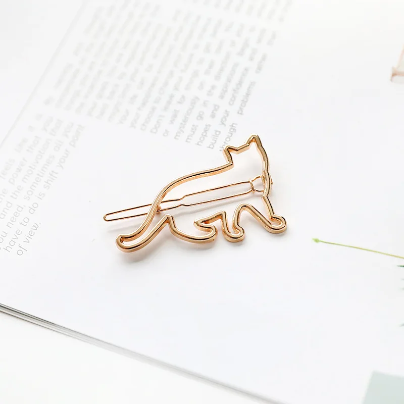 

2 pcs Fashion Hair Accessories Triangle Hair Clip Pin Metal Geometric Alloy Hairband Moon Circle Hairgrip Barrette Girls Holder