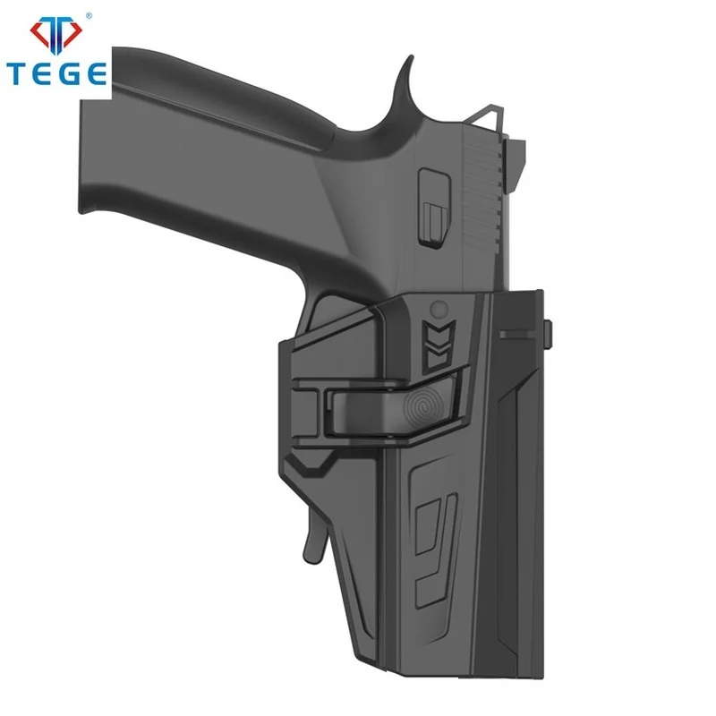 

360 Degree Auto Adjusting Handgun Military Men Tactical Police Pistol Holster Fits For CZ P07/P09 With MOLLE