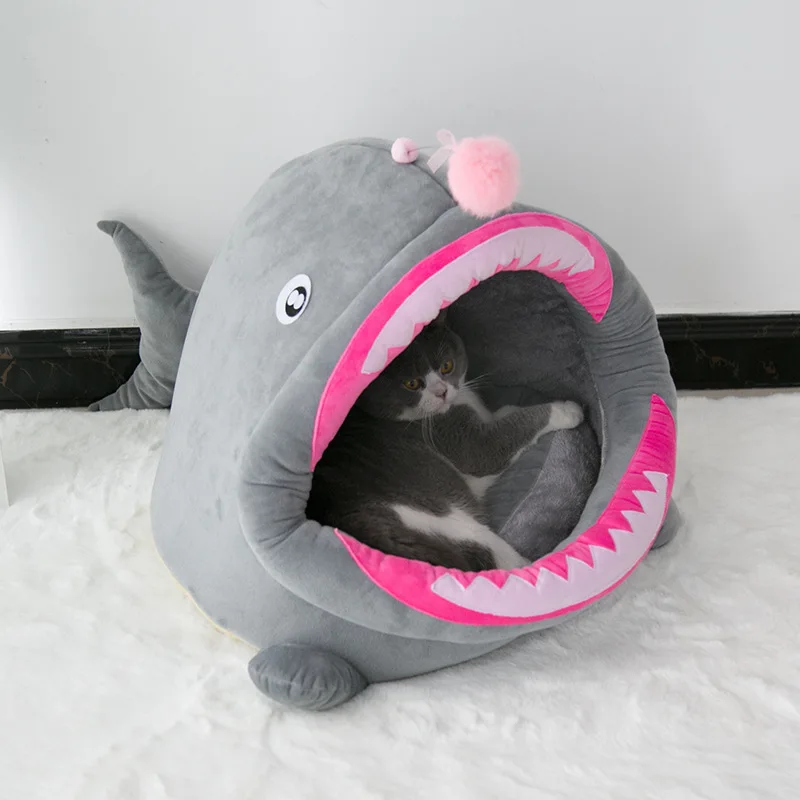 Симпатичная теплая кровать для домашних животных кошек моющаяся собак Конура