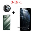 3-в-1 3D Защита экрана для iphone 11 закаленное стекло для iphone 11 Pro задняя камера Защитное стекло для iphone 11 Pro Max