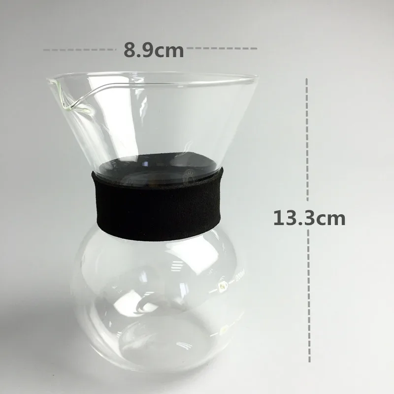 Набор стеклянных кофейников и фильтров из нержавеющей стали 200 мл | Дом сад