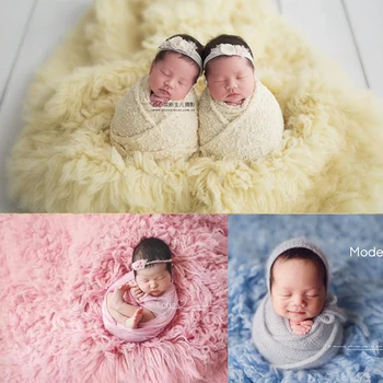 150x90cm Newborn Photography Background Flokati Curly Greek Wool Blanket Baby Photo Shoot Props Boy Girl Fotografie Accessoires
