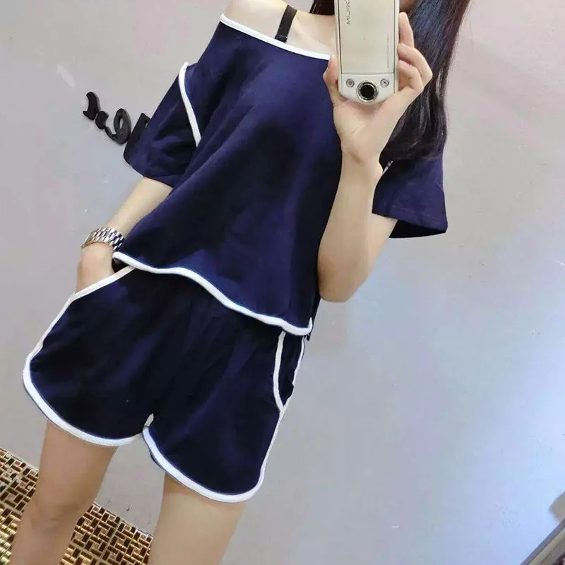 Летний женский пижамный комплект SLPBELY одежда для отдыха короткая Пижама сна