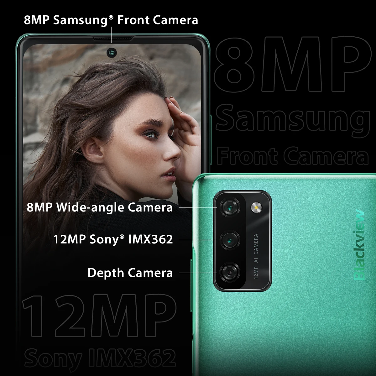 Смартфон Blackview A100 6 + 128 ГБ экран 67 дюйма NFC Helio P70 восемь ядер аккумулятор 4680 мАч -