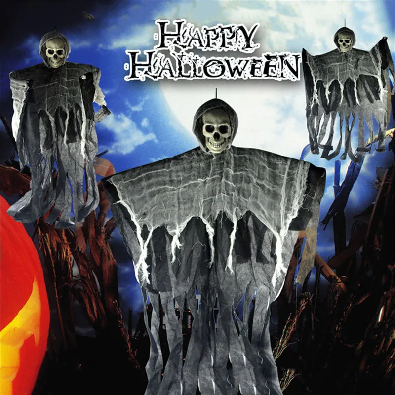 Хэллоуин бар с привидениями дом макет наряды реквизит жуткий скелет висящий