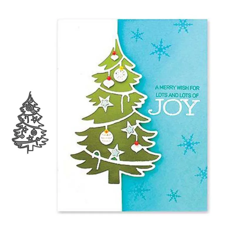 

Christmas Tree Metal Cutting Dies for Scrapbooking New 2021 Mold Cut Stencil Handmade DIY Card Make Mould Model Craft Decoration