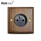 Французская деревянная электрическая настенная розетка Wallpad 110-V-250V 16A