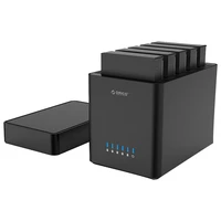 orico ds500u3 hard drive docking station 5 bay usb3 0 to sata 3 5 inch magnetic technology 90tb 5gbps hdd enclosure case