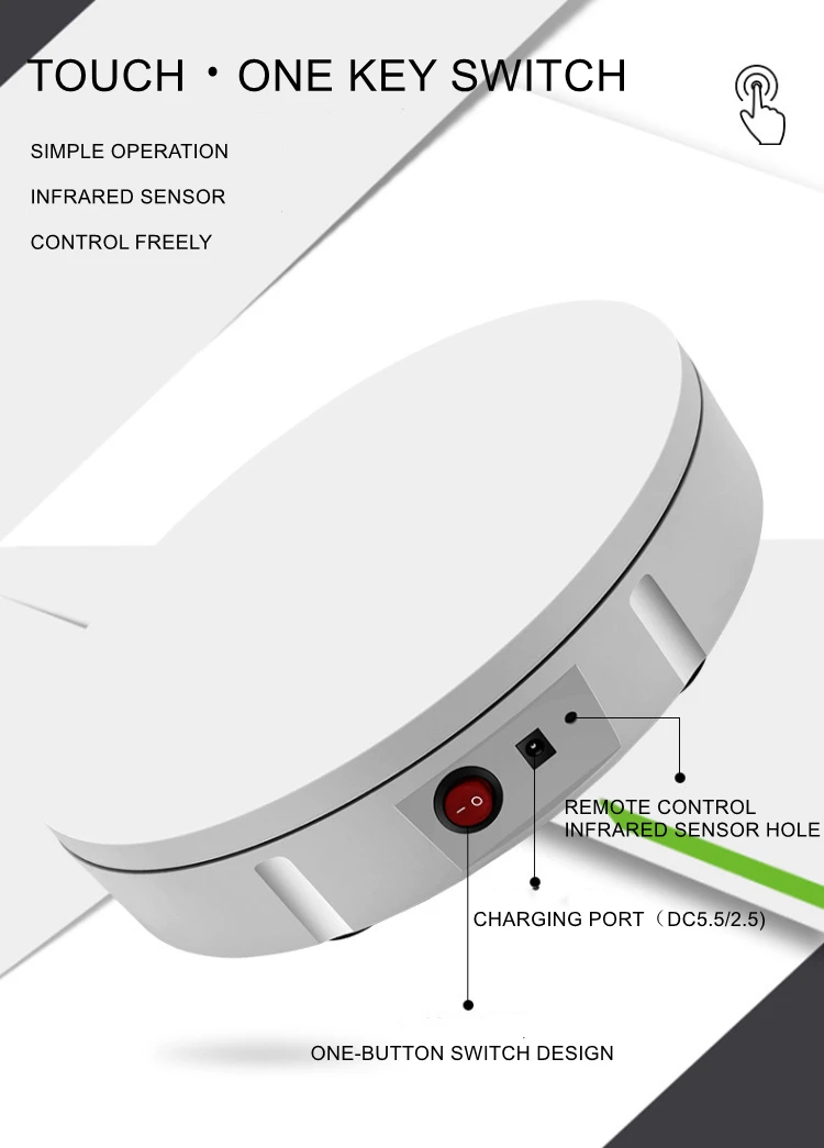 360-градусный автоматический вращающийся поворотный стол многоугольный