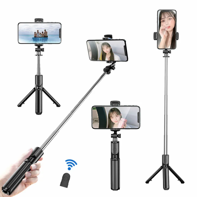 

3 In 1 Portable Selfie Stick With Bluetooth Remote Shutter 360° Rotation Phone Holder Extendable Tripod For Phone Selfie Stick