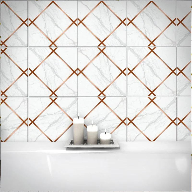 Водонепроницаемые мраморные самоклеящиеся обои ПВХ наклейки на плитку домашний