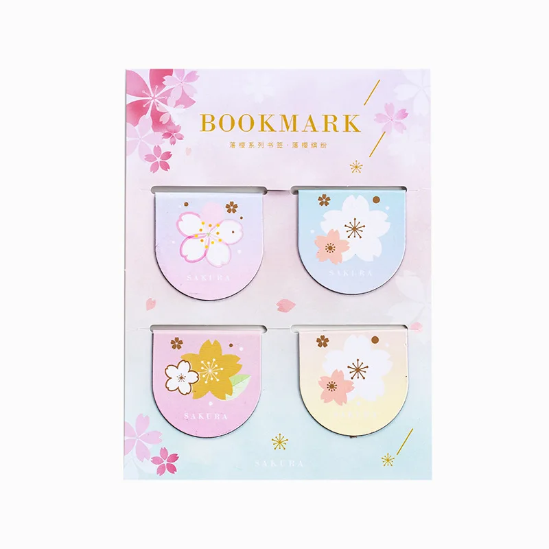 

Cute Sakura Magnet Bookmark Page Markers Clips Cherry Blossom Bookmarks For Student Office Reading Stationery