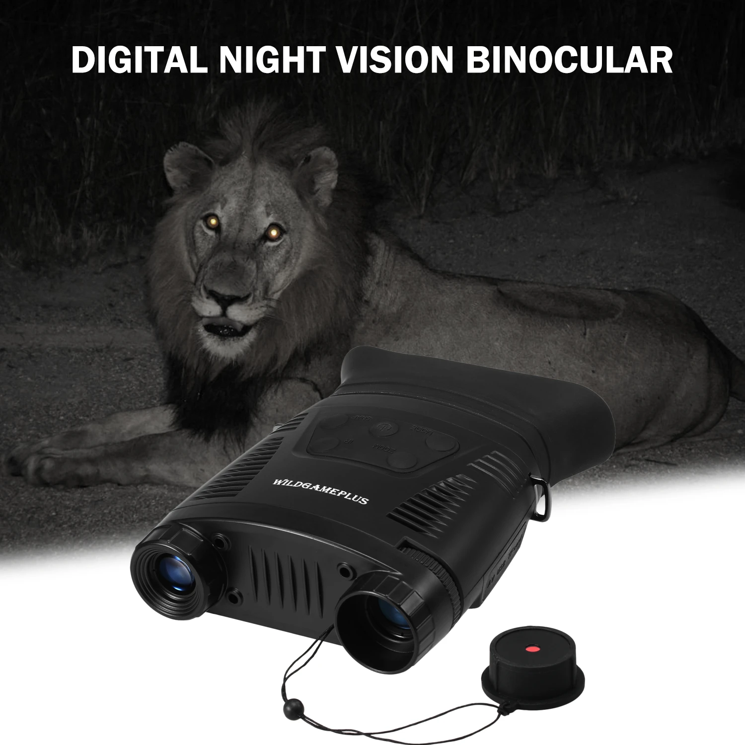 

Night Vision Binoculars IP65 Waterproof 2x Digital Zoom IR Tactical Night Vision Scope with 250m Full Dark Distance 8GB TF Card
