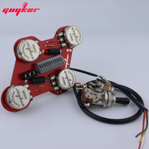 GUYKER A500K потенциометр печатная плата Соединительный выключатель разъем Предварительный усилитель для гитары аксессуары