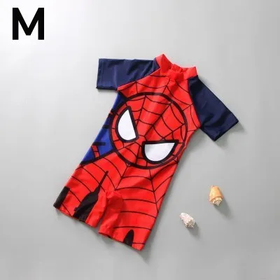 Spider M Рыбы динозавра купальник Панама, пляжная одежда для купания для мальчиков, одежда для купания для девочек, защита от солнца-защита мультфильм отпуск пляжная одежда - Цвет: Spider M