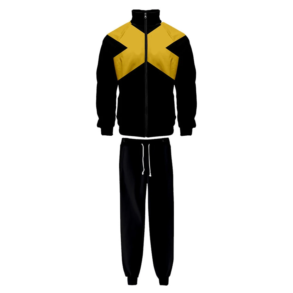 

X-Men black phoenix sweater X-Men: Dark same stand collar Zipper coat Zipper hoodie pants cos men's sets Outerwear Printing