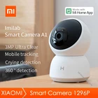 Умная камера Xiaomi A1 1296P HD, умная веб-камера с углом обзора 360 , видеокамера для наблюдения за ребенком, работает с приложением Mi home