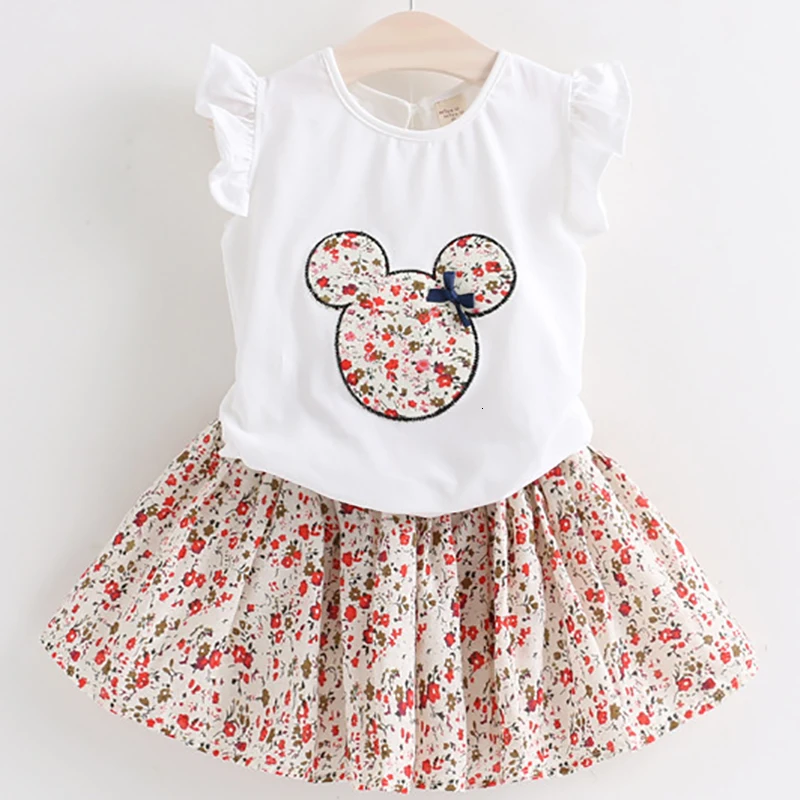 Комплекты одежды для девочек Новинка летняя детская одежда Топ с рукавами