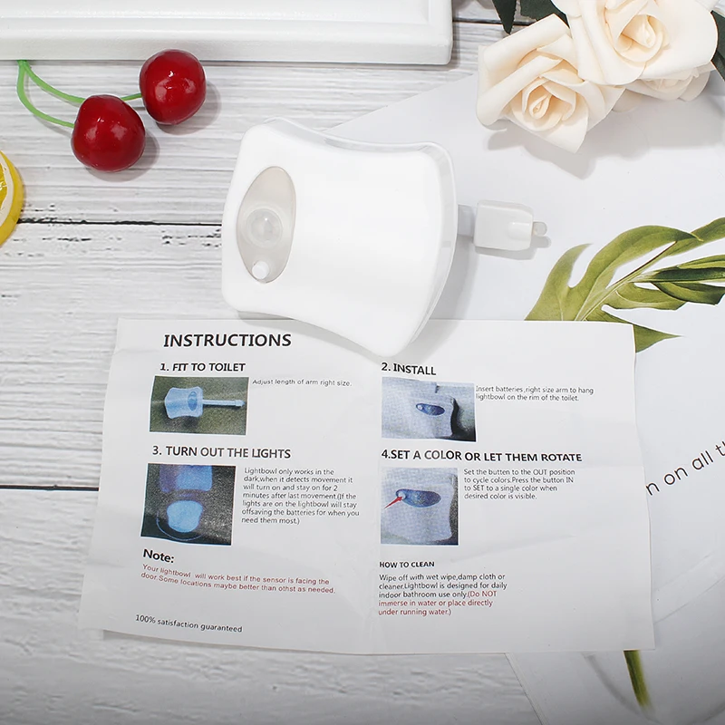 Туалетный светильник для ванной комнаты туалетный включается ВКЛ./ВЫКЛ.|Вантузы